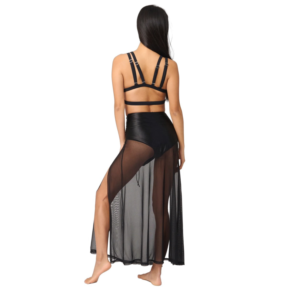 Bonnie Mesh Skirt - Black