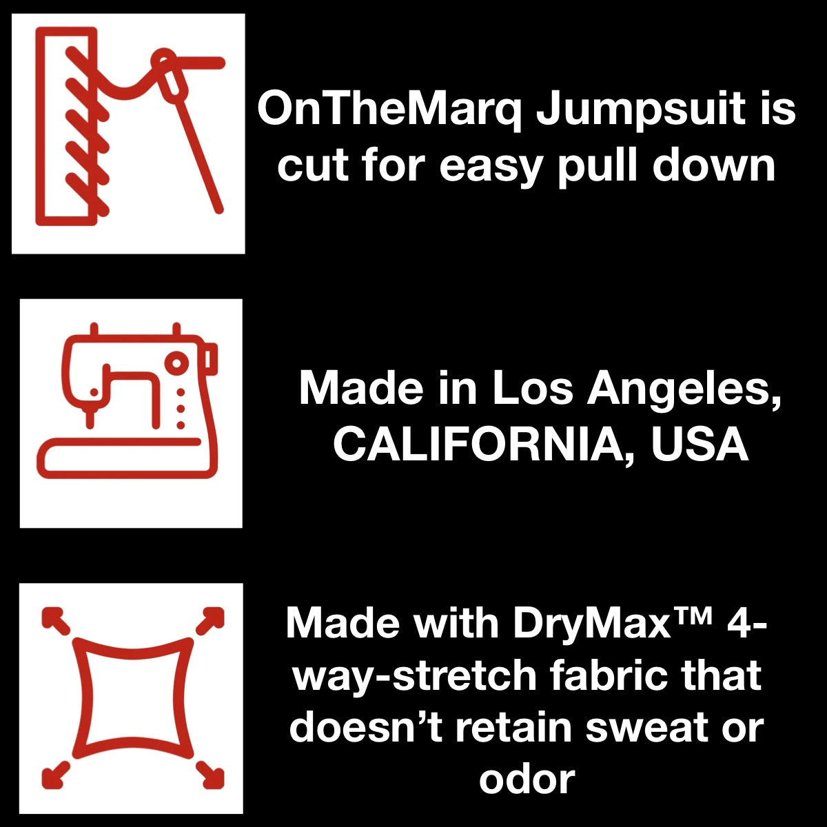 OnTheMarq Jumpsuit - Fire Engine Red