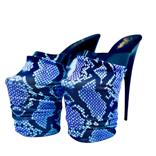 Shoe Covers - Purple Snake Skin