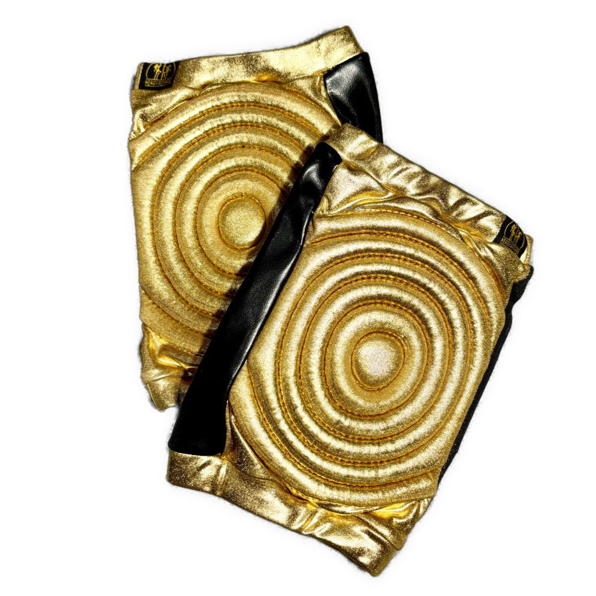 Glitter Knee Pads (Light Padding) Metallic Gold