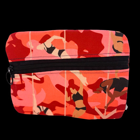 Pole Dancer Accessory Bag - Pink/Camo/Dancers