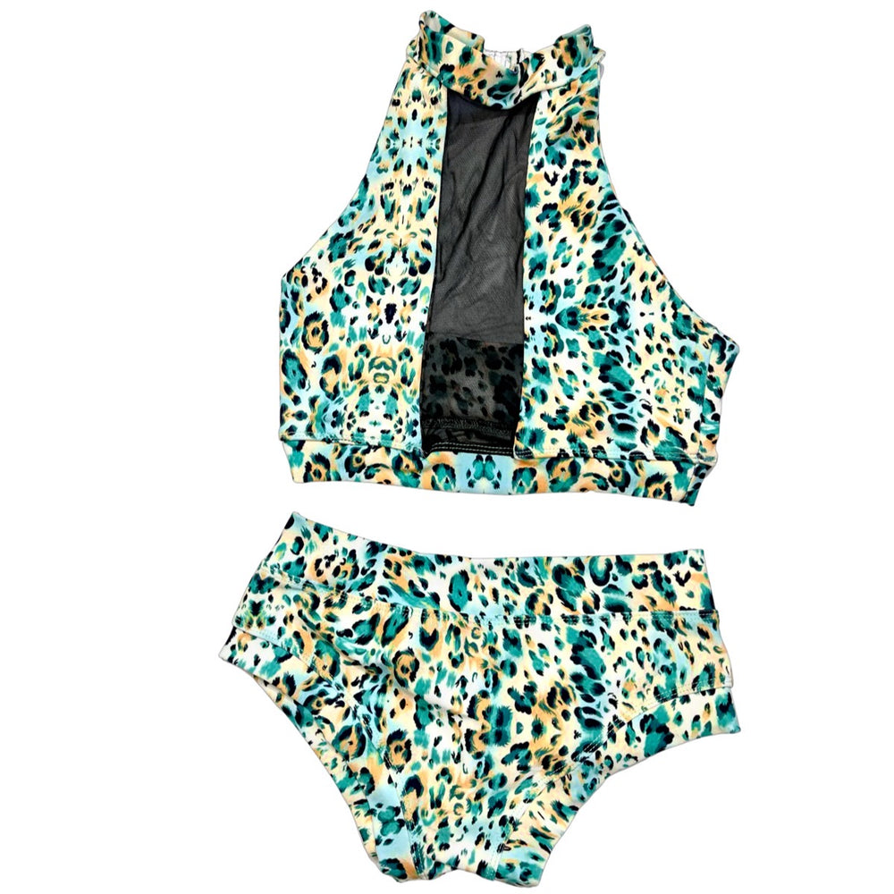 Green Leopard Pole Set