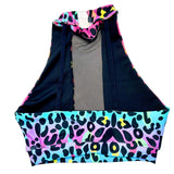 Purple Rainbow Leopard Top