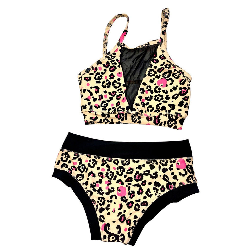 Tan/Black Leopard Pole Set