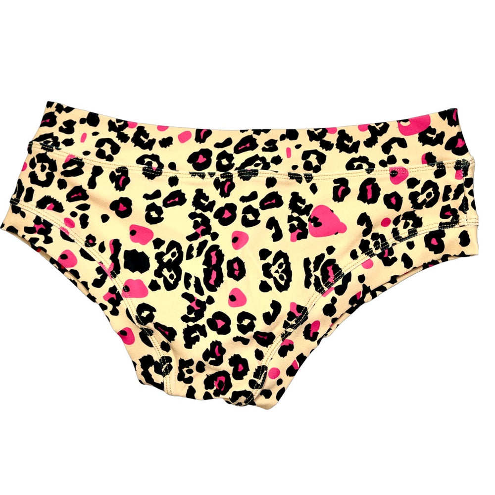 Tan/Pink Leopard Low Boy