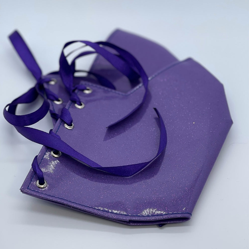 Skins for Heels - Purple Glitter