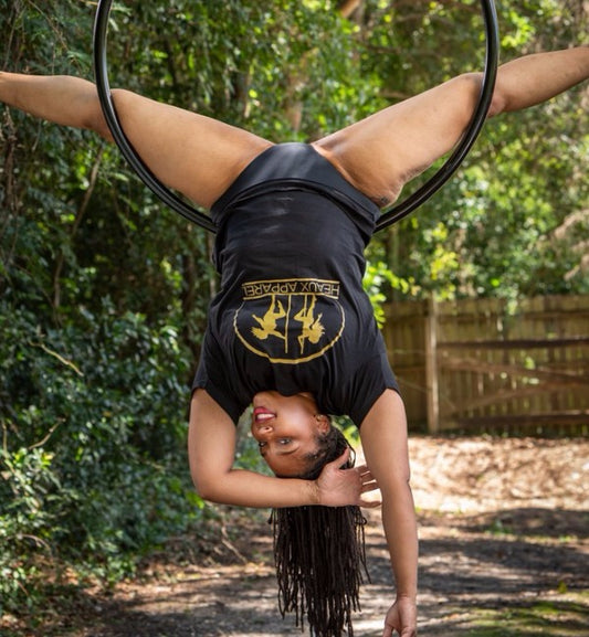 Heaux Apparel T-shirt Black w/ Gold Transfer Logo